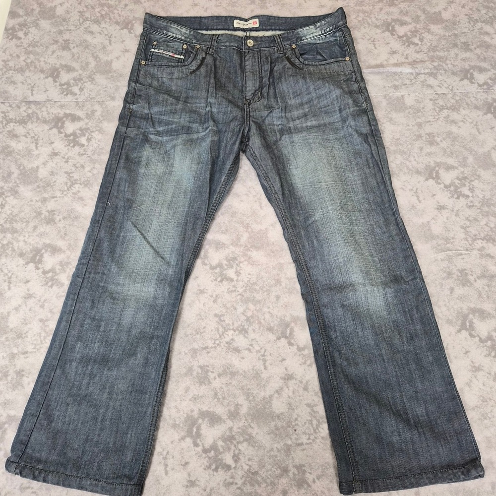 Vintage Diesel Straight Leg Jeans Mens 38 Y2K Skater 90s Grunge Distressed Denim
